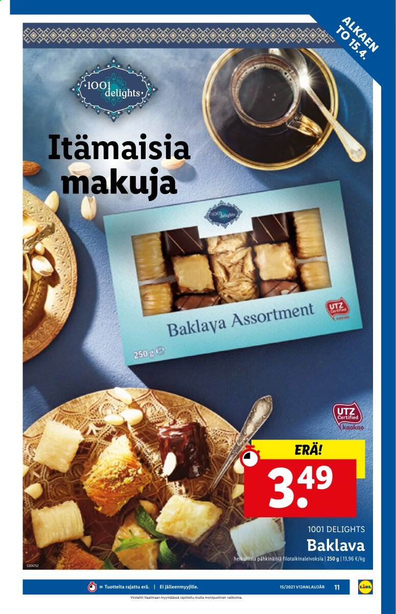 Lidl tarjoukset - 15.04.2021 - 21.04.2021. Sivu 11