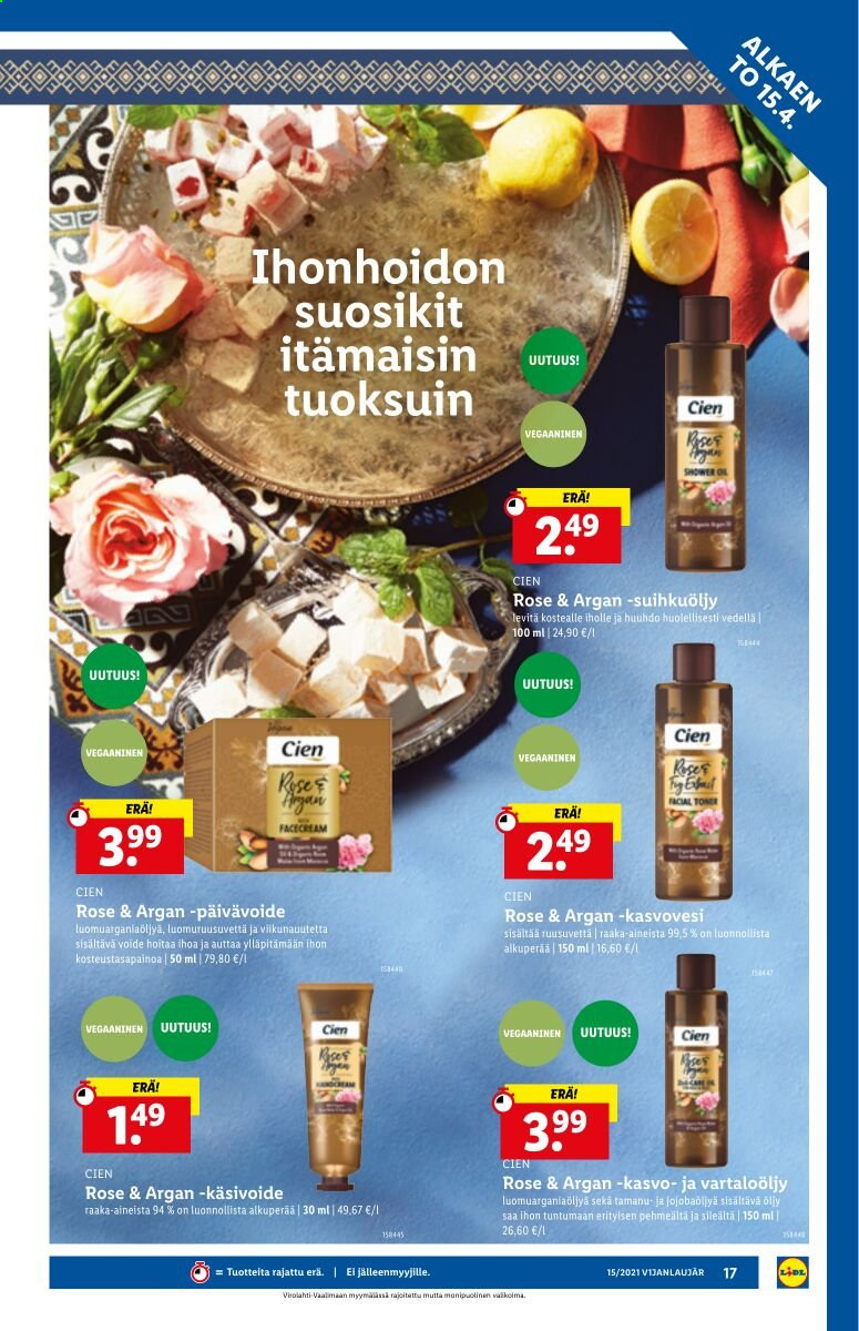 Lidl tarjoukset - 15.04.2021 - 21.04.2021. Sivu 17