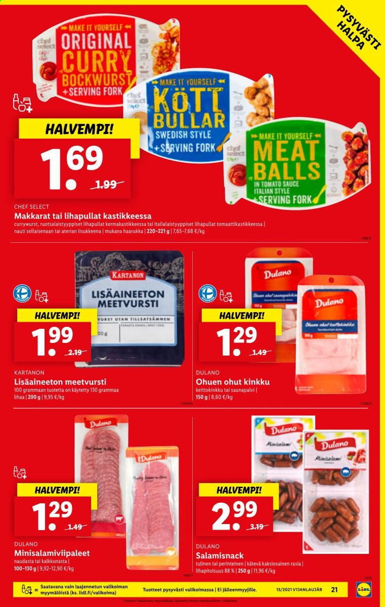 Lidl tarjoukset - 15.04.2021 - 21.04.2021. Sivu 21