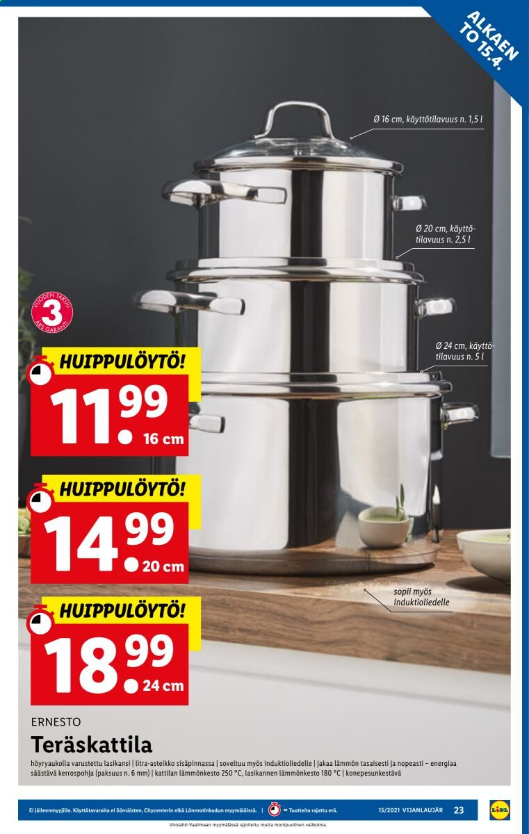 Lidl tarjoukset - 15.04.2021 - 21.04.2021. Sivu 23