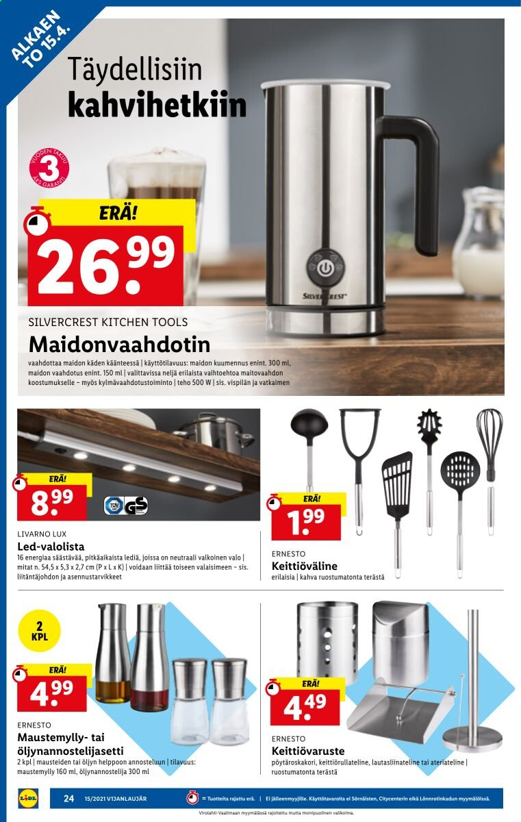 Lidl tarjoukset - 15.04.2021 - 21.04.2021. Sivu 24