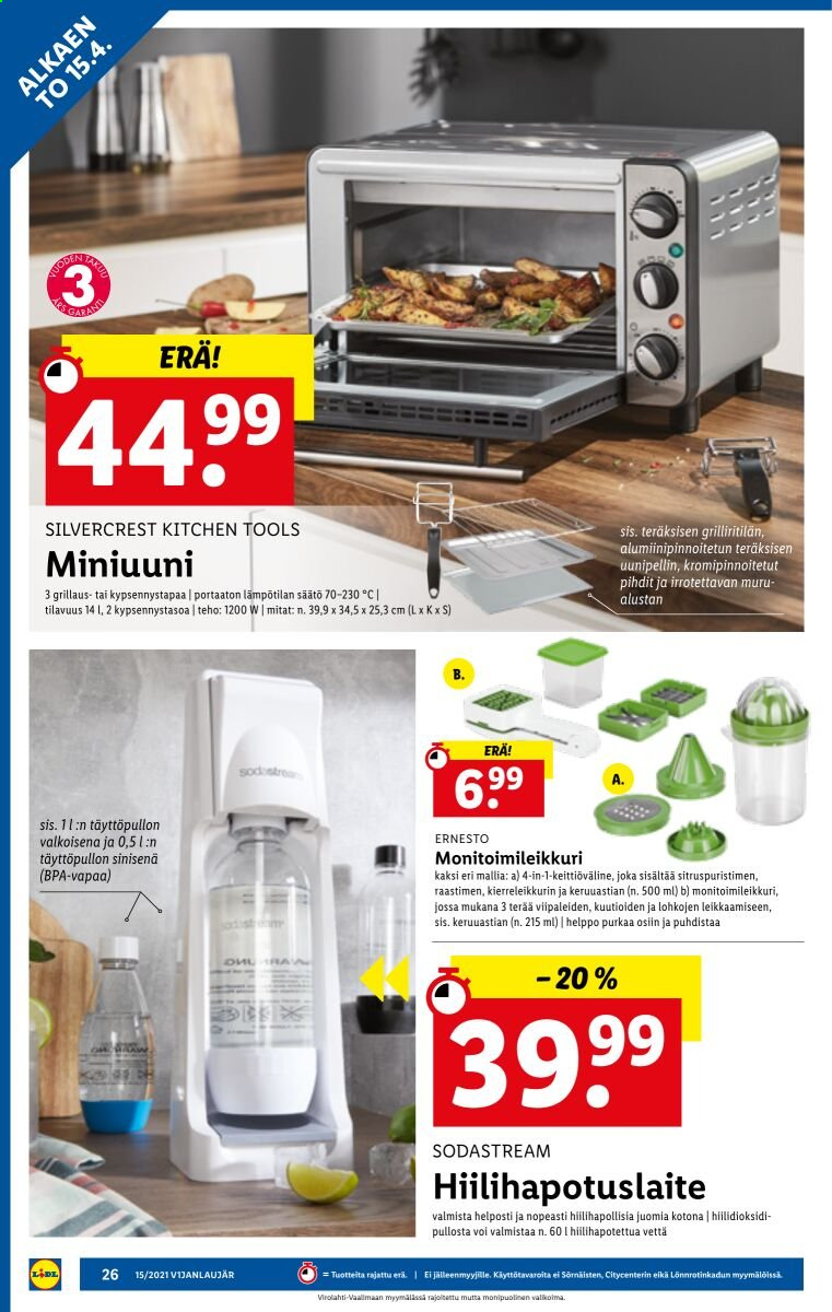 Lidl tarjoukset - 15.04.2021 - 21.04.2021. Sivu 26