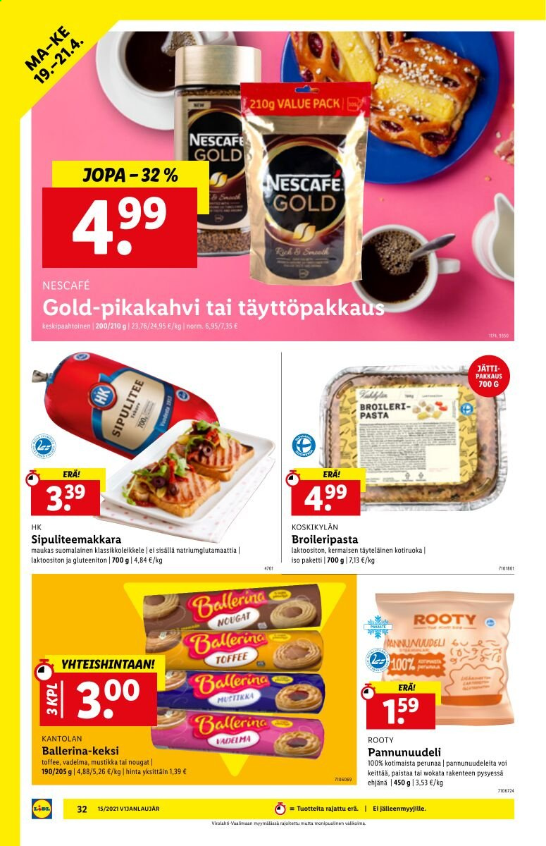 Lidl tarjoukset - 15.04.2021 - 21.04.2021. Sivu 32