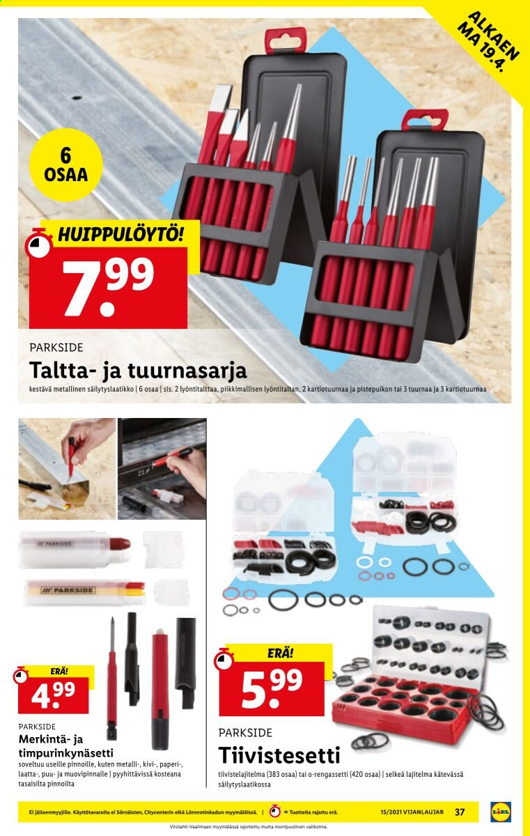 Lidl tarjoukset - 15.04.2021 - 21.04.2021. Sivu 37