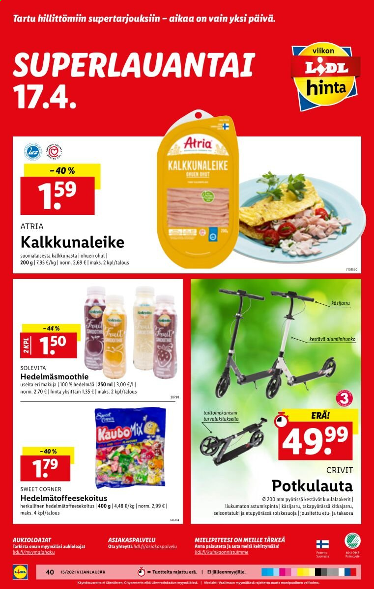 Lidl tarjoukset - 15.04.2021 - 21.04.2021. Sivu 40