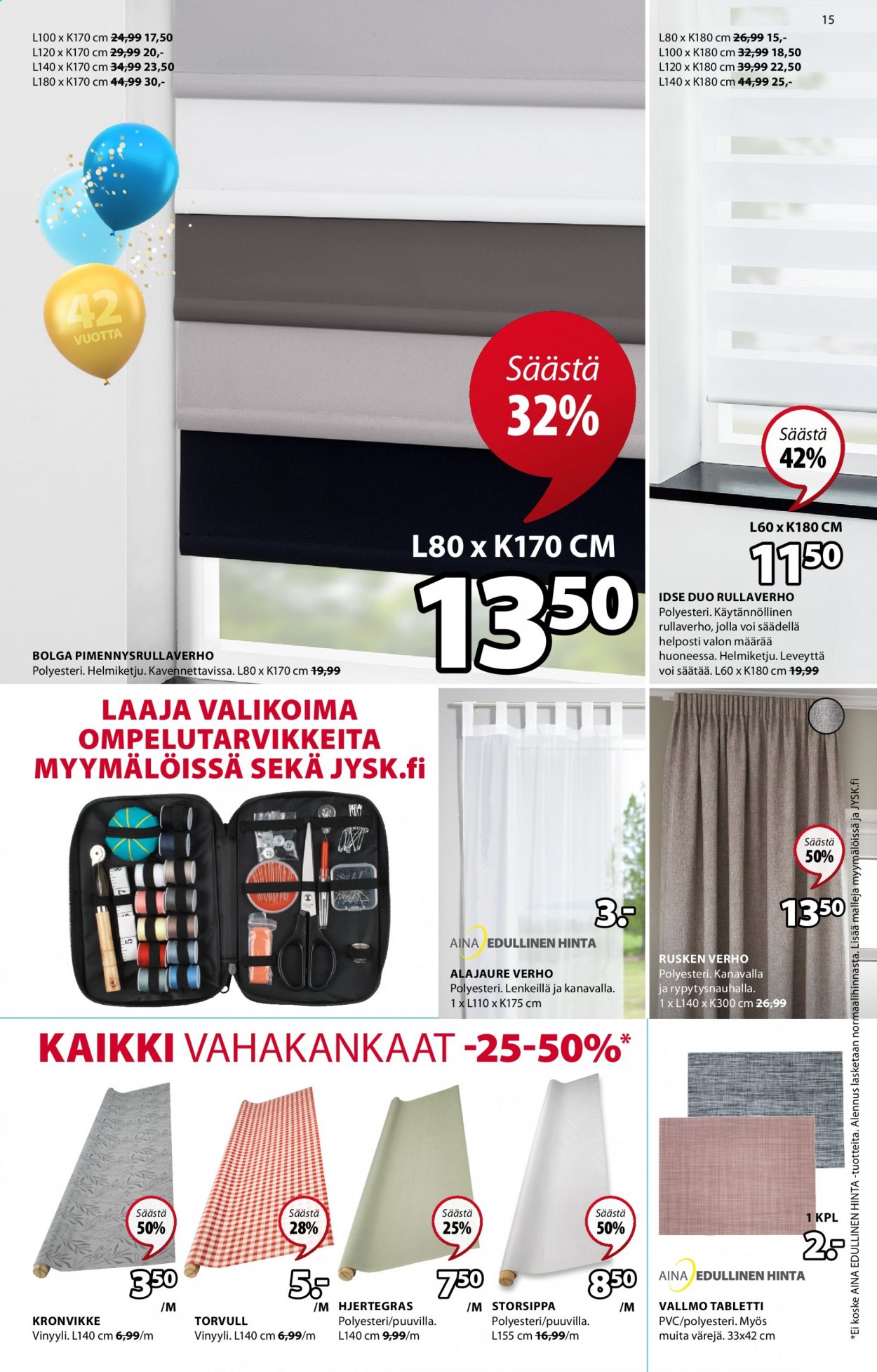 JYSK tarjoukset - 12.04.2021 - 18.04.2021. Sivu 15