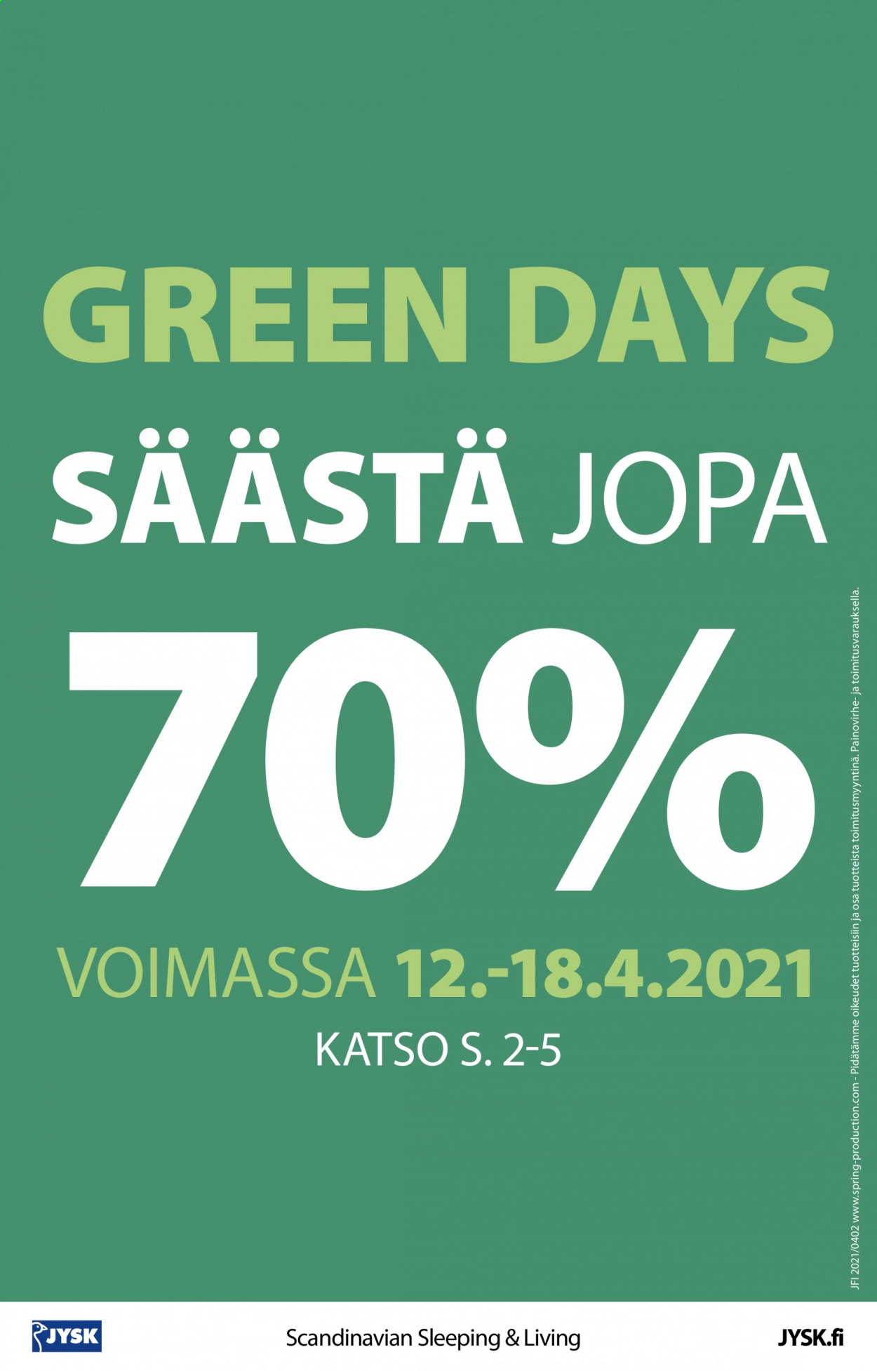 JYSK tarjoukset - 12.04.2021 - 18.04.2021. Sivu 16