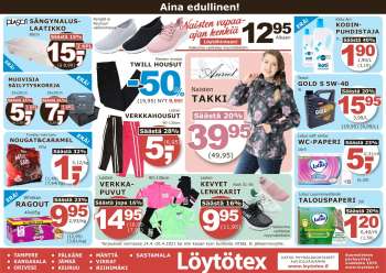 Löytötex tarjoukset  - 14.04.2021 - 20.04.2021.