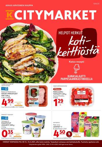 K-citymarket tarjoukset  - 12.04.2021 - 14.04.2021.