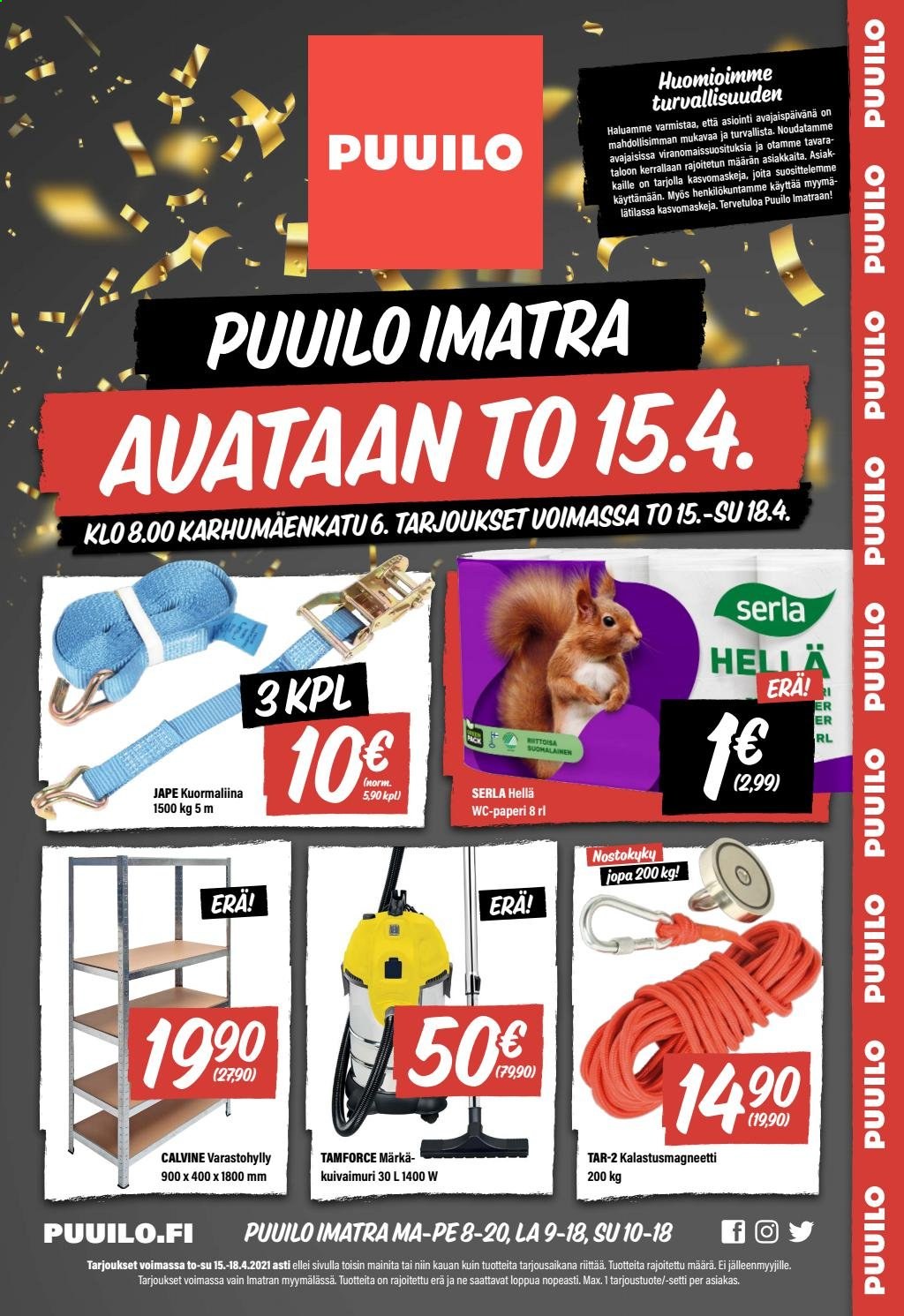 Puuilo tarjoukset - 15.04.2021 - 18.04.2021. Sivu 1