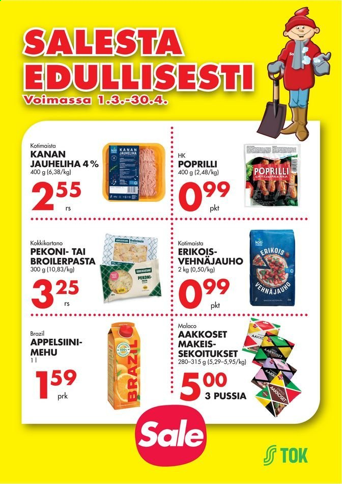 Sale tarjoukset - 01.03.2021 - 30.04.2021. Sivu 1