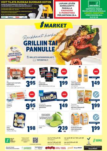 S-market tarjoukset  - 14.04.2021 - 18.04.2021.