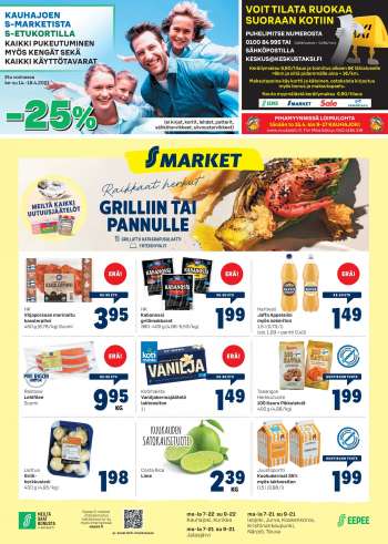 S-market tarjoukset  - 14.04.2021 - 18.04.2021.