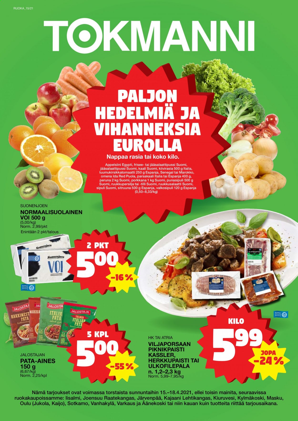 Tokmanni tarjoukset - 15.04.2021 - 18.04.2021. Sivu 1
