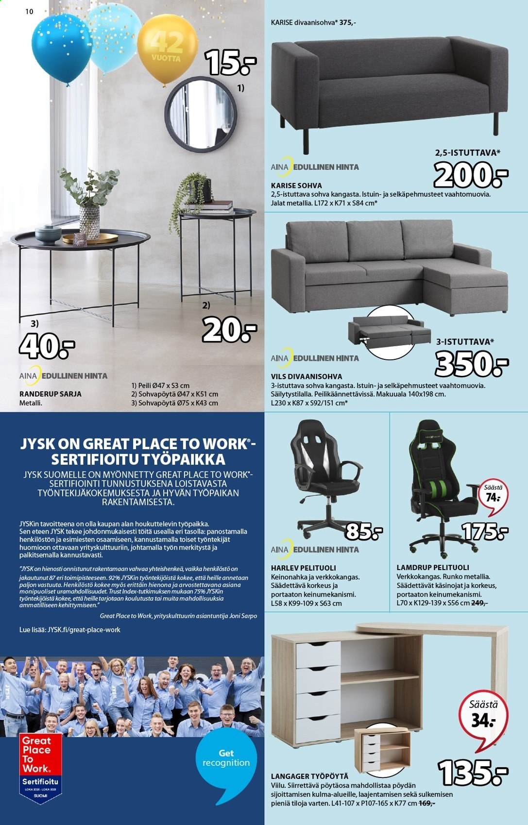 JYSK tarjoukset - 19.04.2021 - 25.04.2021. Sivu 10
