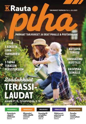K-Rauta tarjoukset  - 14.04.2021 - 08.06.2021.