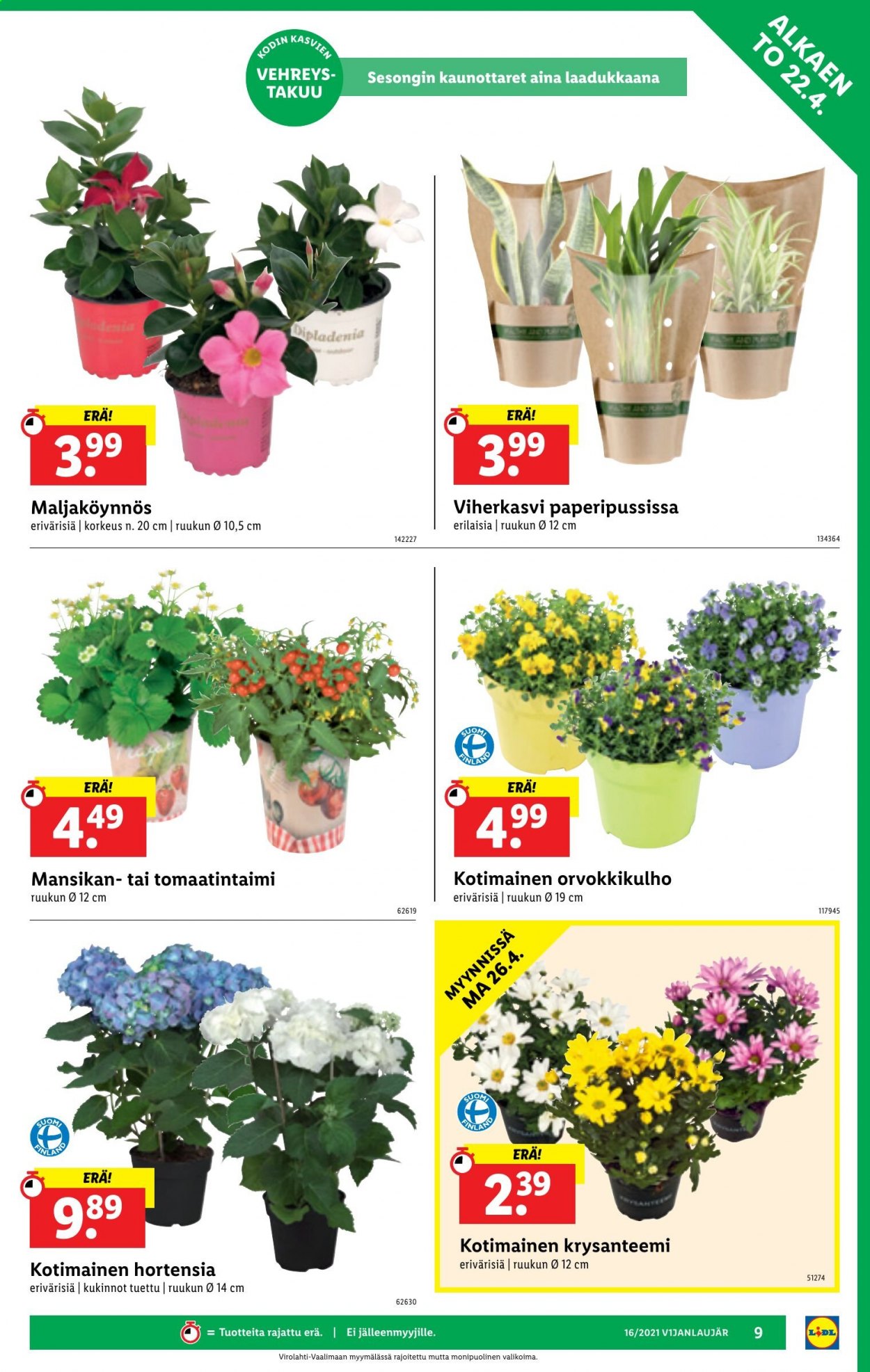 Lidl tarjoukset - 22.04.2021 - 28.04.2021. Sivu 9