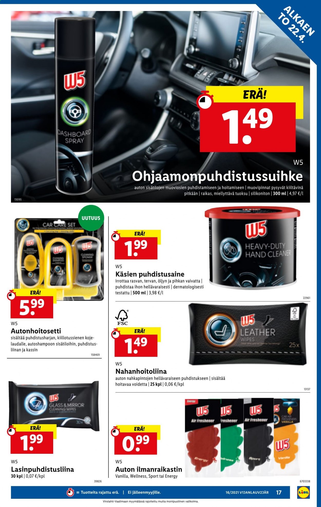 Lidl tarjoukset - 22.04.2021 - 28.04.2021. Sivu 17
