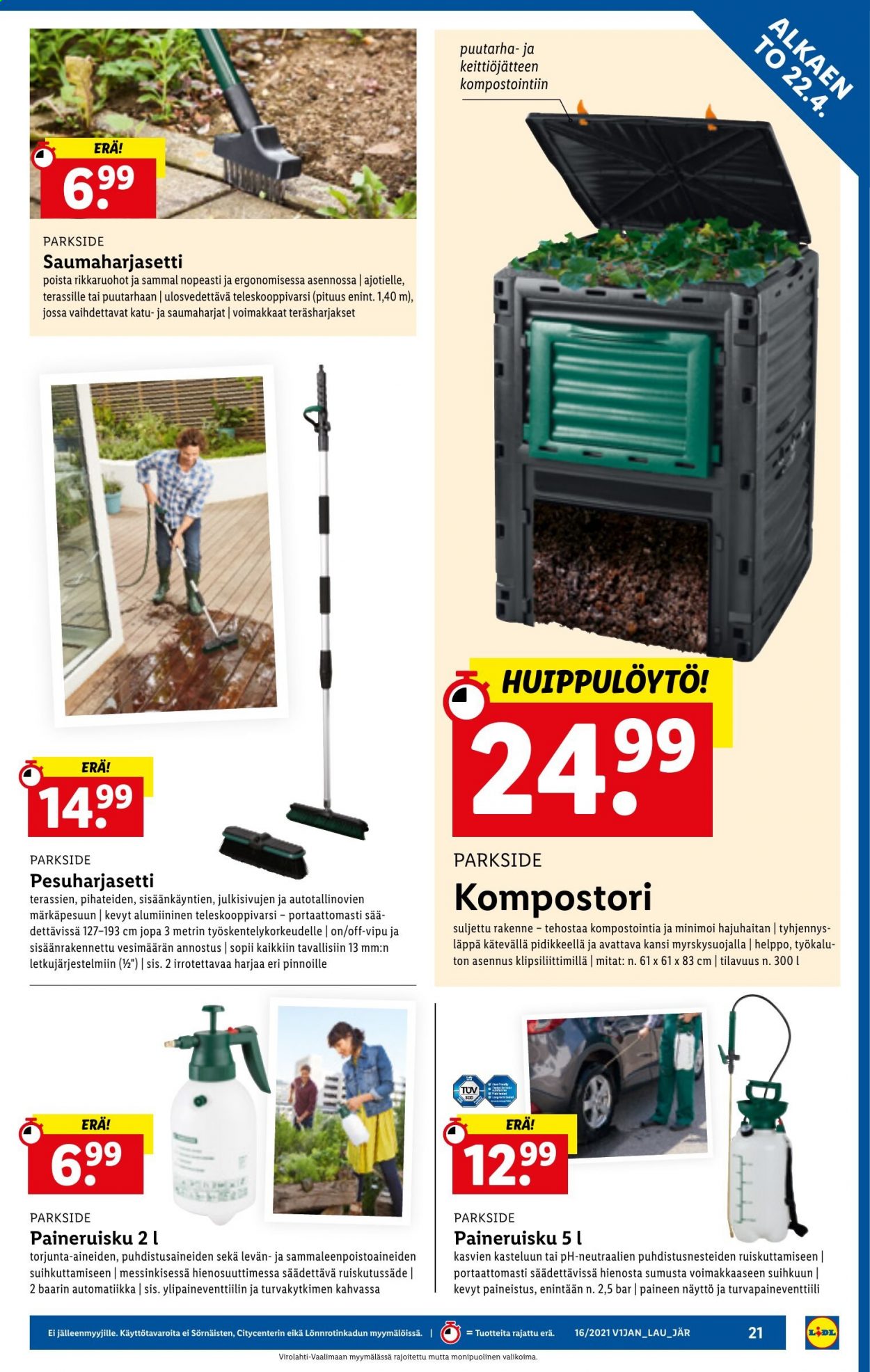 Lidl tarjoukset - 22.04.2021 - 28.04.2021. Sivu 21