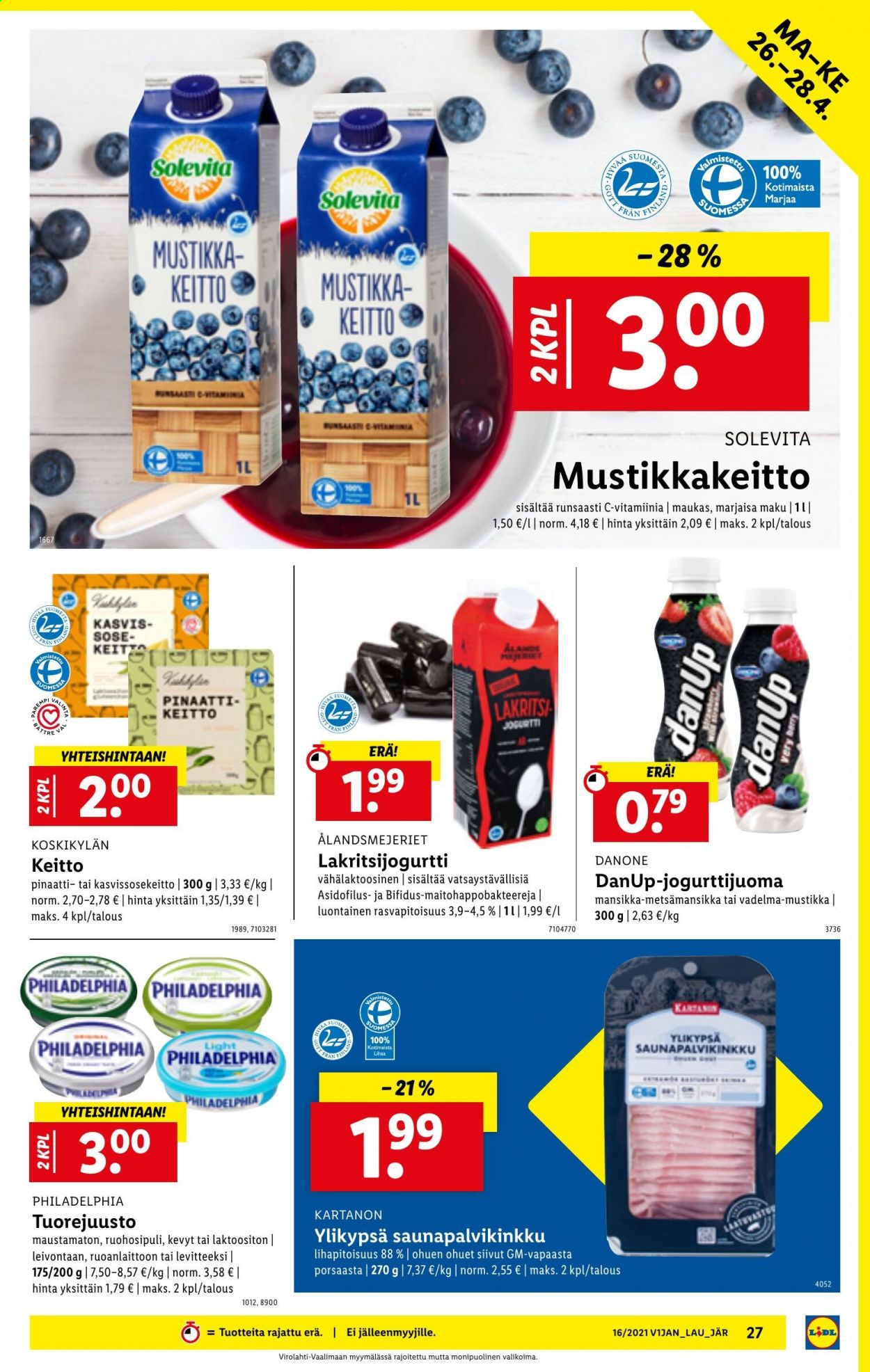 Lidl tarjoukset - 22.04.2021 - 28.04.2021. Sivu 27