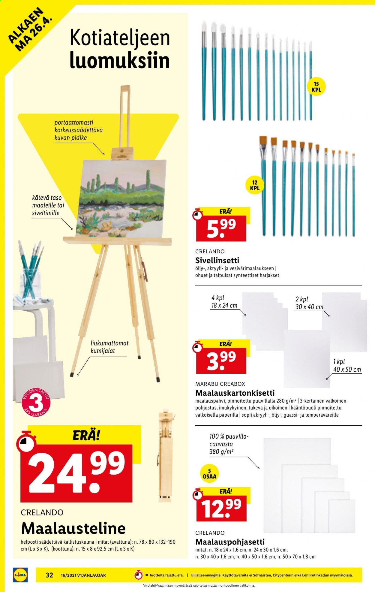 Lidl tarjoukset - 22.04.2021 - 28.04.2021. Sivu 32