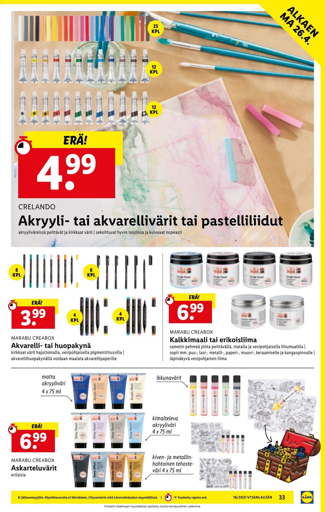 Lidl tarjoukset - 22.04.2021 - 28.04.2021. Sivu 33