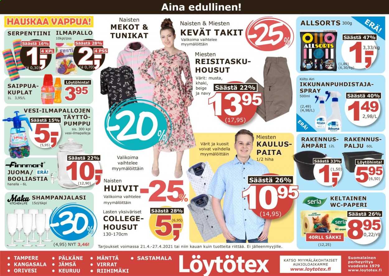 Löytötex tarjoukset - 21.04.2021 - 27.04.2021. Sivu 1
