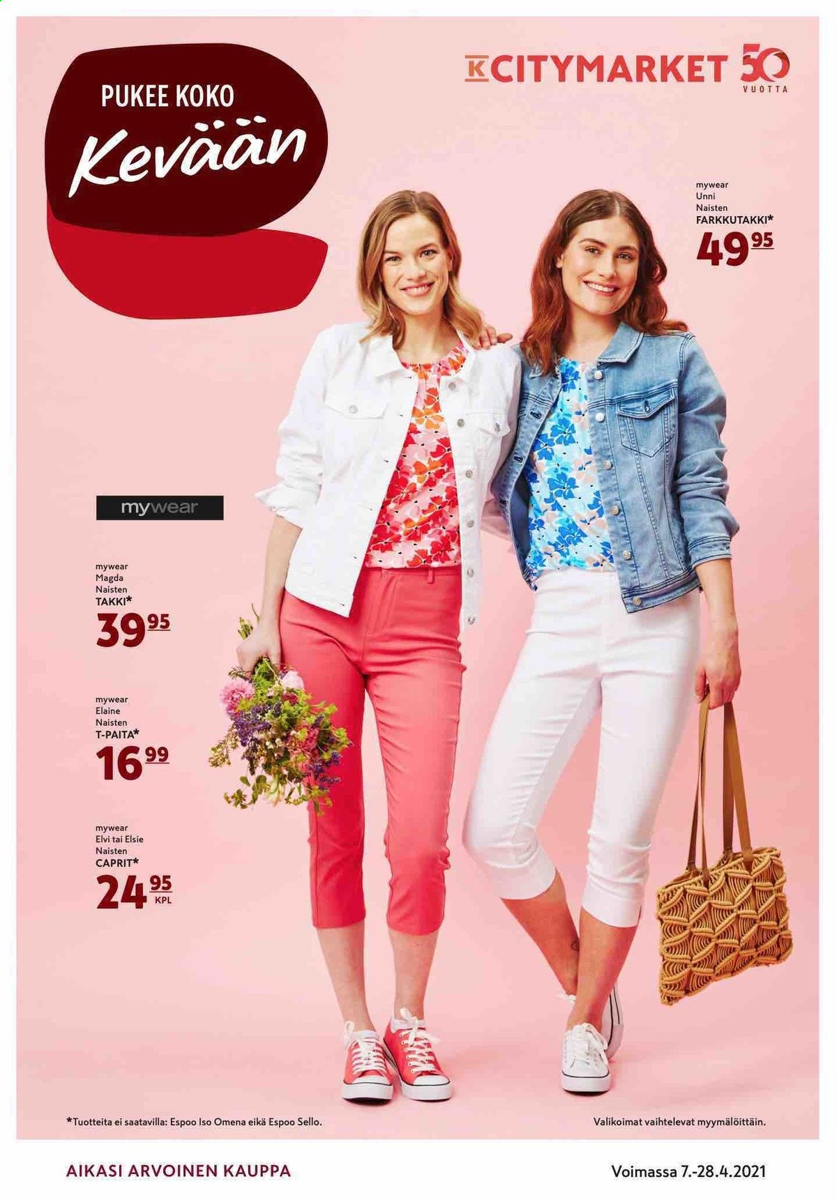 K-citymarket tarjoukset - 07.04.2021 - 28.04.2021. Sivu 1