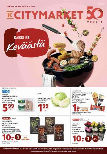 K-citymarket tarjoukset  - 22.04.2021 - 25.04.2021.