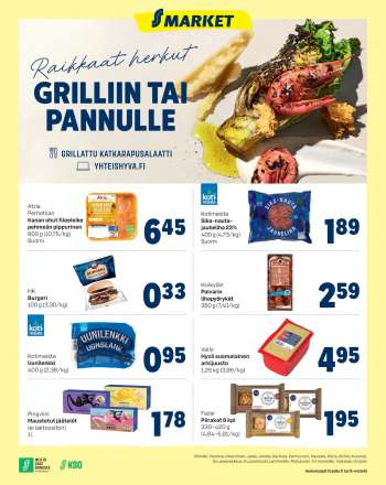 S-market tarjoukset  - 22.04.2021 - 25.04.2021.