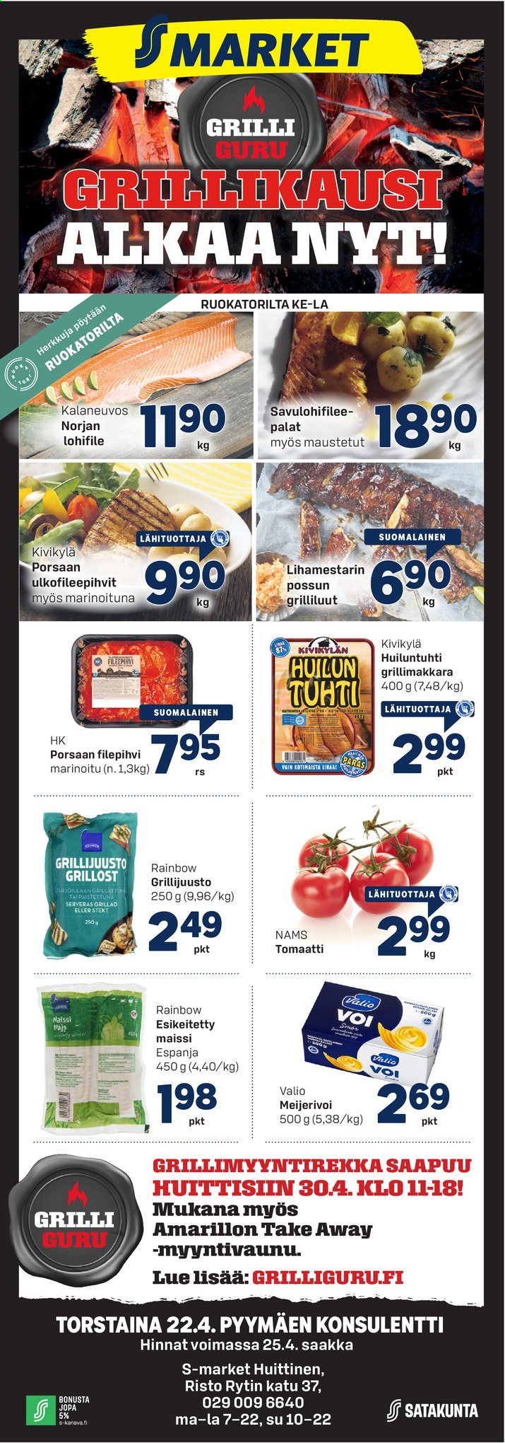 thumbnail - S-market tarjoukset  - 21.04.2021 - 25.04.2021 - Tarjoustuotteet - tomaatti. Sivu 1.