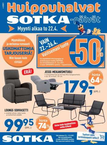 Sotka tarjoukset  - 22.04.2021 - 12.05.2021.