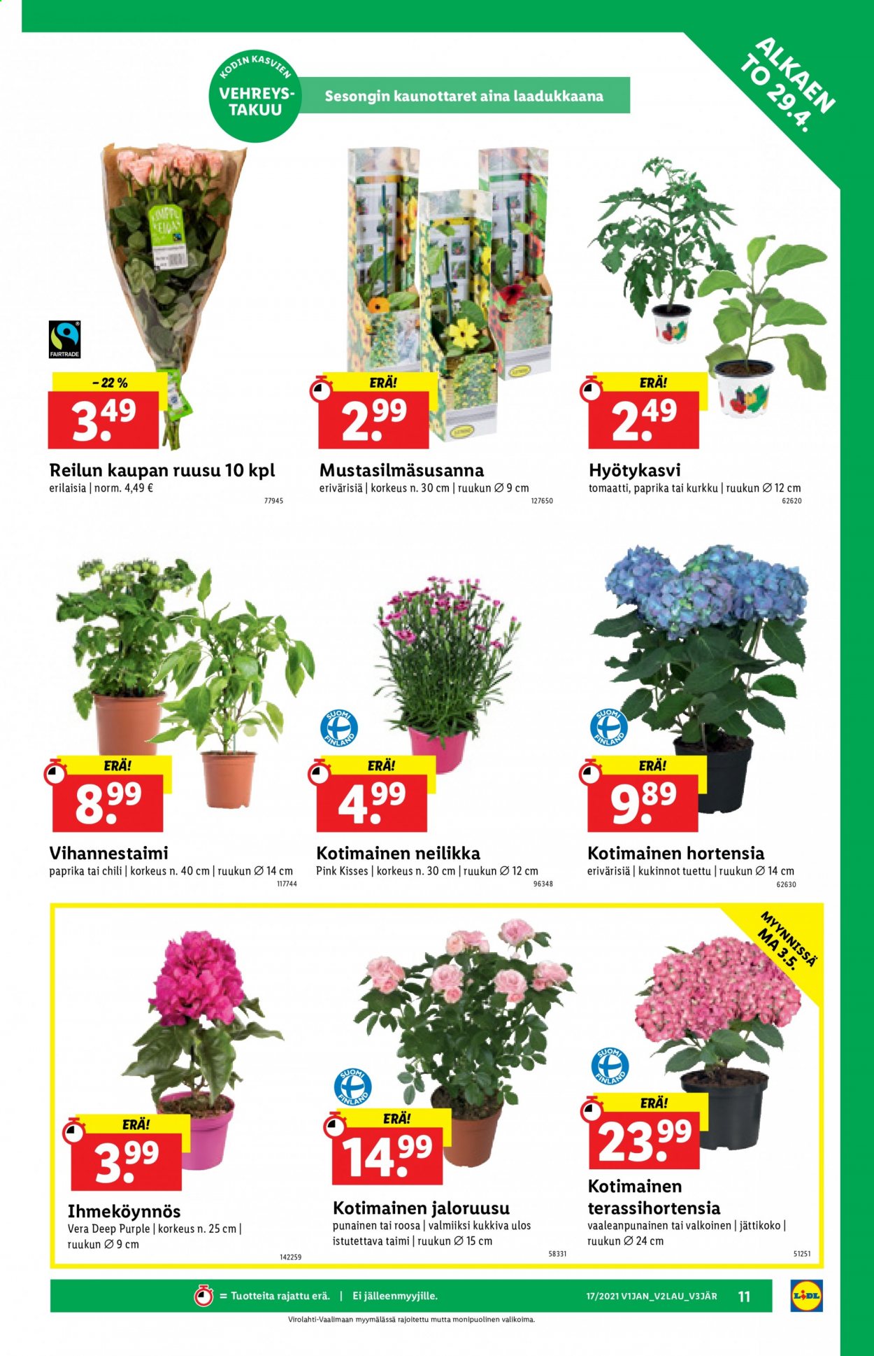 Lidl tarjoukset - 29.04.2021 - 05.05.2021. Sivu 11