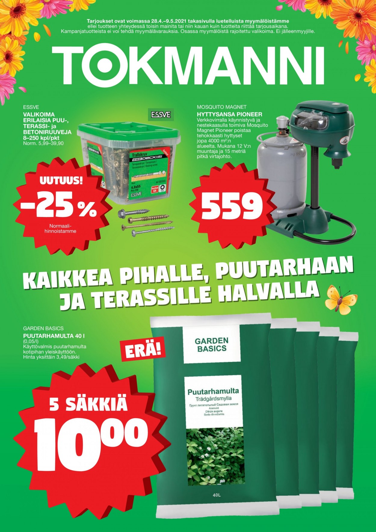 Tokmanni tarjoukset - 28.04.2021 - 09.05.2021. Sivu 1