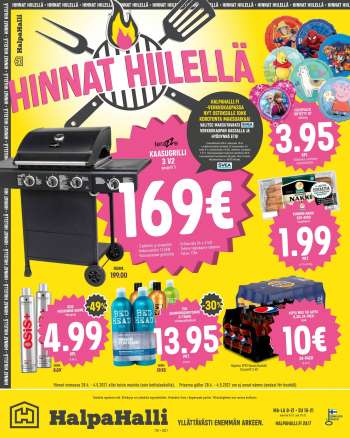 HalpaHalli tarjoukset  - 28.04.2021 - 04.05.2021.