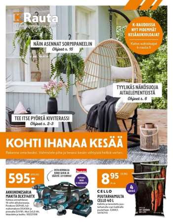 K-Rauta tarjoukset  - 21.04.2021 - 04.05.2021.