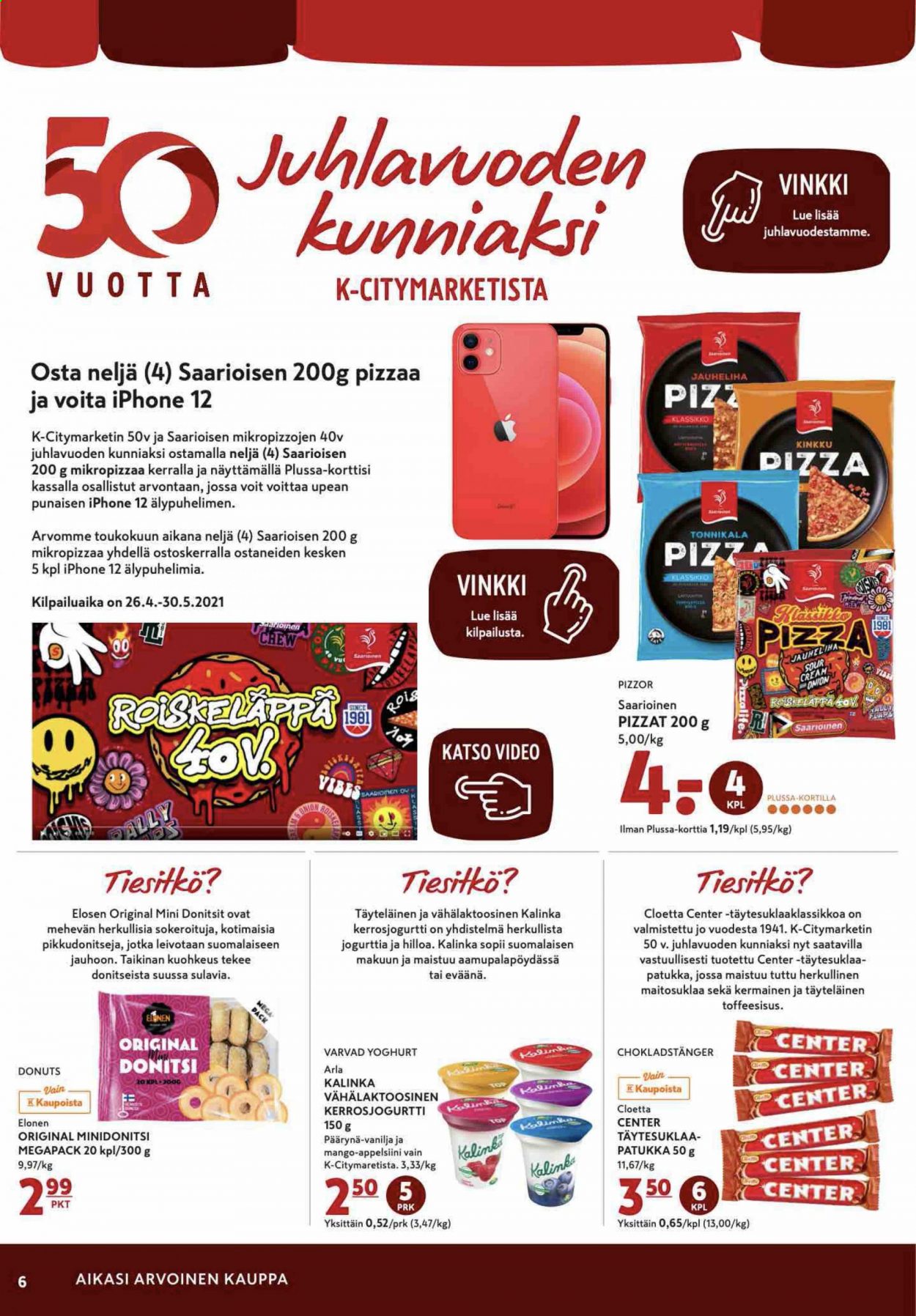 K-citymarket tarjoukset - 03.05.2021 - 05.05.2021. Sivu 6