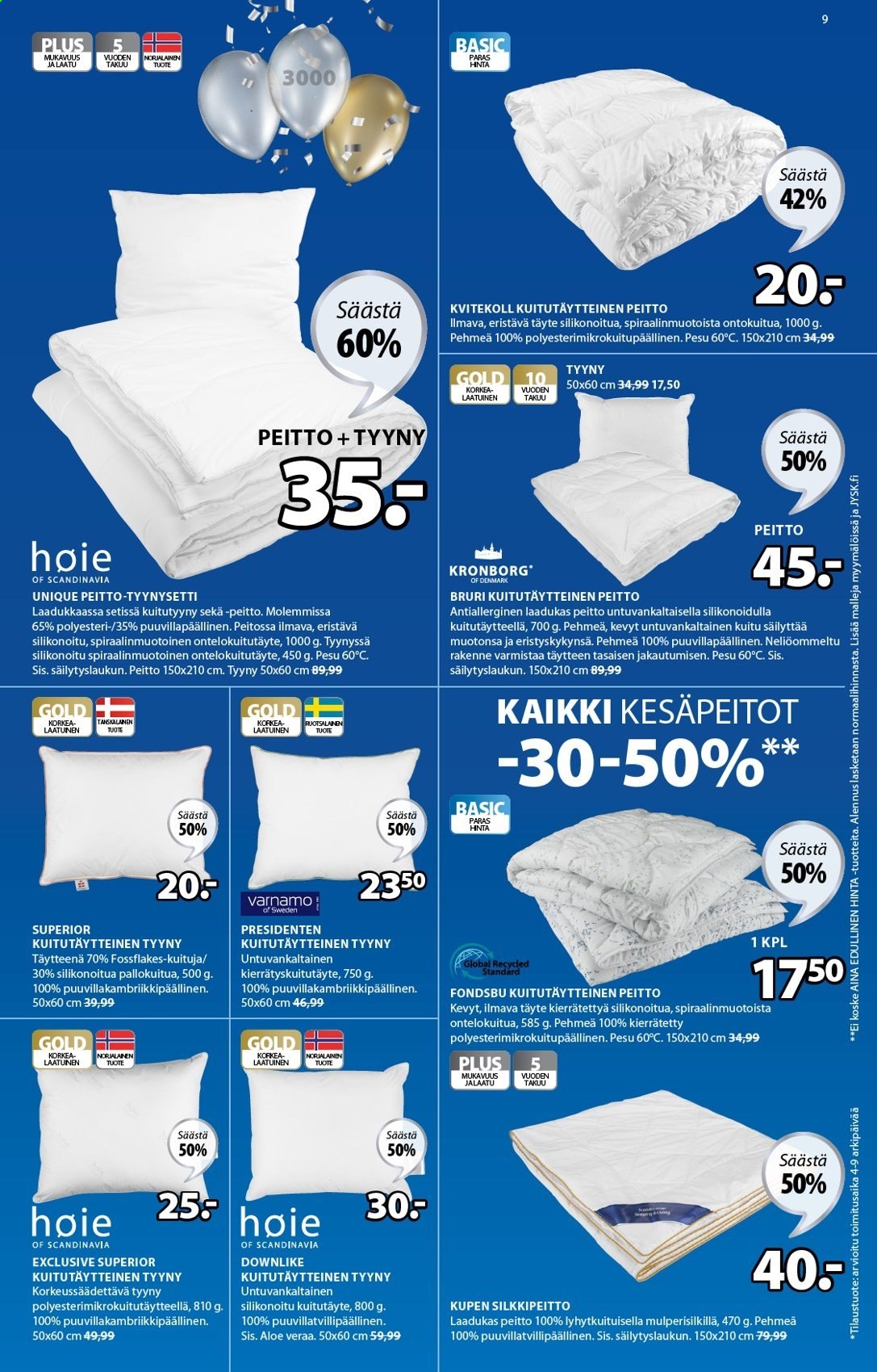JYSK tarjoukset - 03.05.2021 - 16.05.2021. Sivu 9
