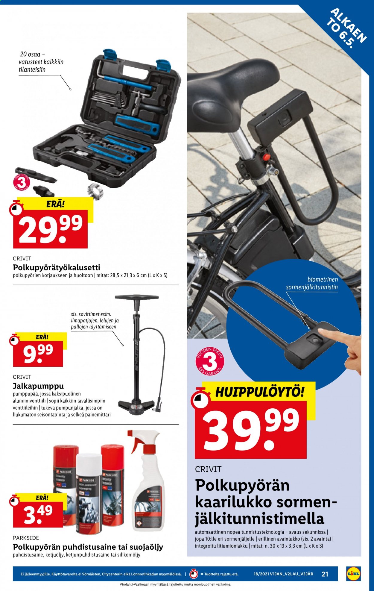 Lidl tarjoukset - 06.05.2021 - 11.05.2021. Sivu 21