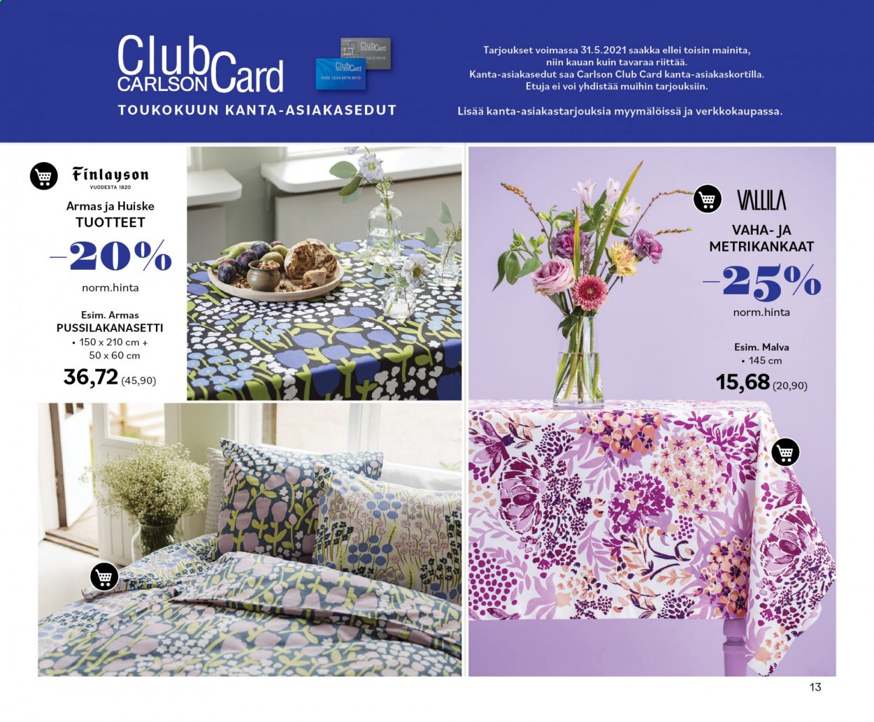 Carlson tarjoukset - 29.04.2021 - 31.05.2021. Sivu 13