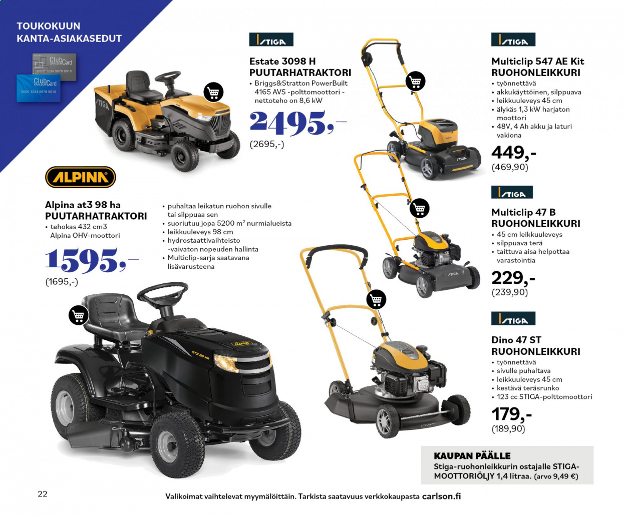 Carlson tarjoukset - 29.04.2021 - 31.05.2021. Sivu 22