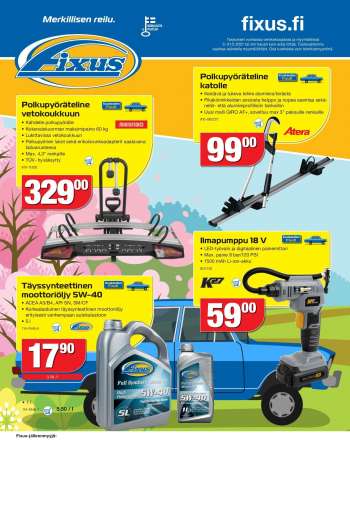 Fixus tarjoukset  - 03.05.2021 - 31.05.2021.