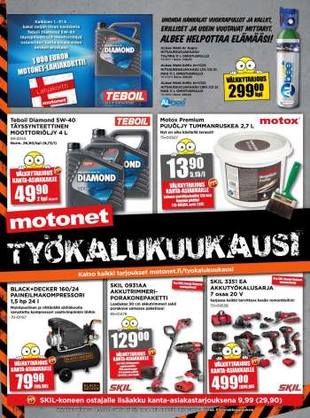 Motonet tarjoukset  - 05.05.2021 - 16.05.2021.