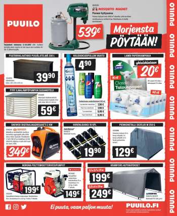 Puuilo tarjoukset  - 05.05.2021 - 09.05.2021.
