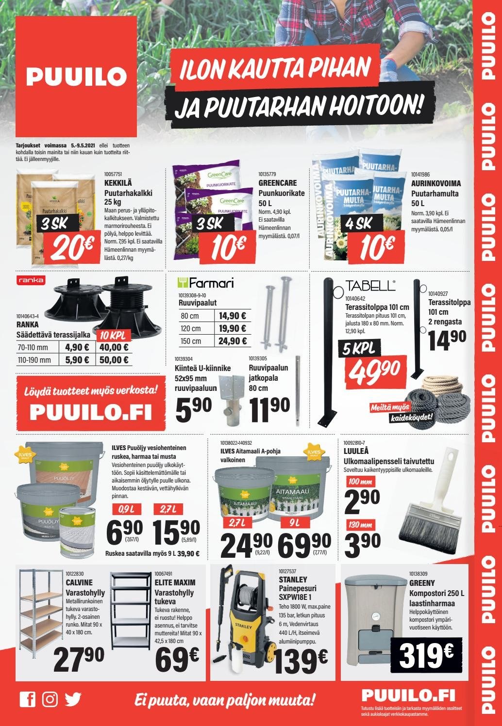Puuilo tarjoukset - 05.05.2021 - 09.05.2021. Sivu 1