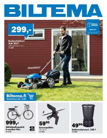 Biltema tarjoukset  - 06.05.2021 - 09.05.2021.