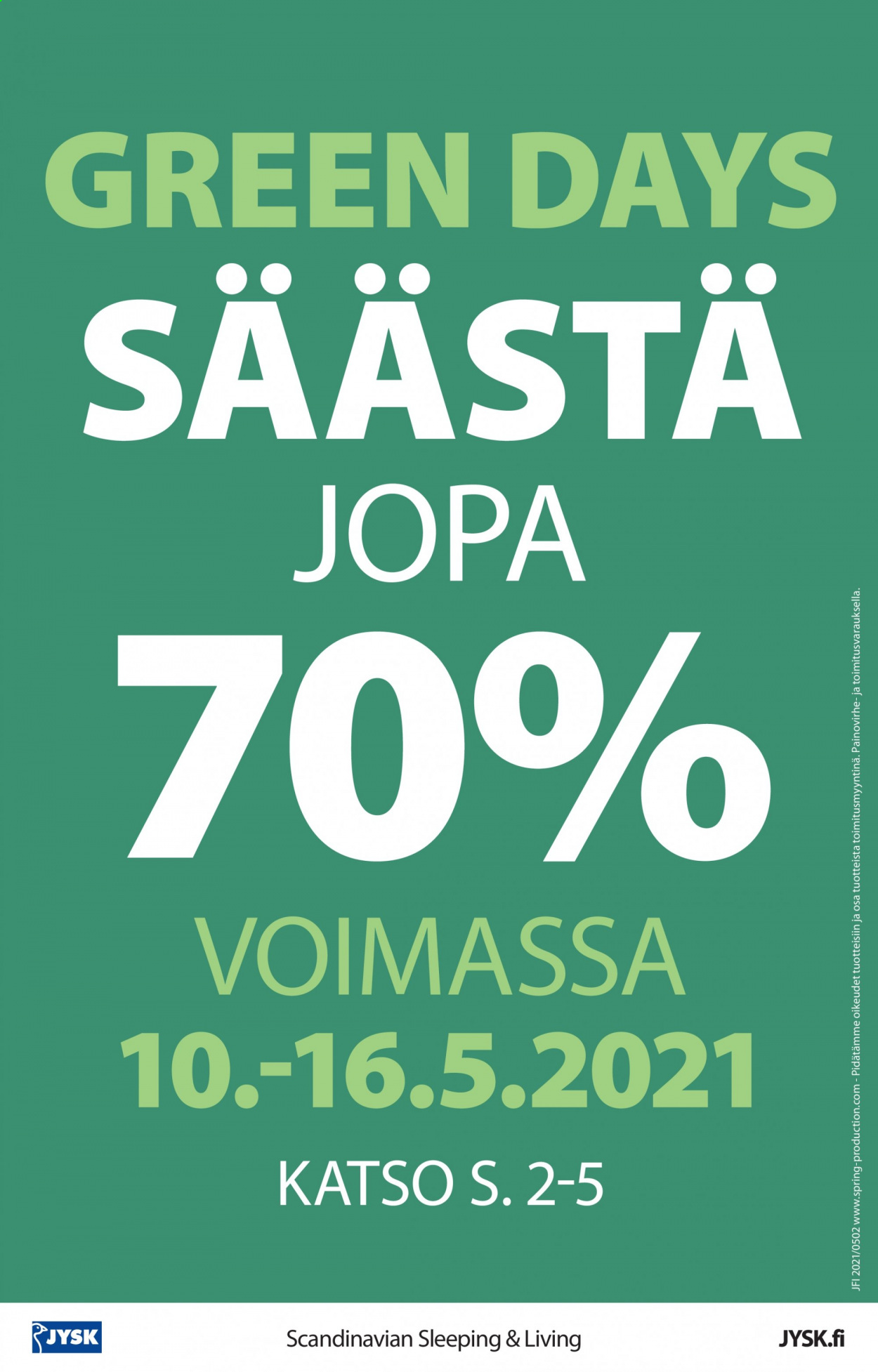JYSK tarjoukset - 10.05.2021 - 16.05.2021. Sivu 16