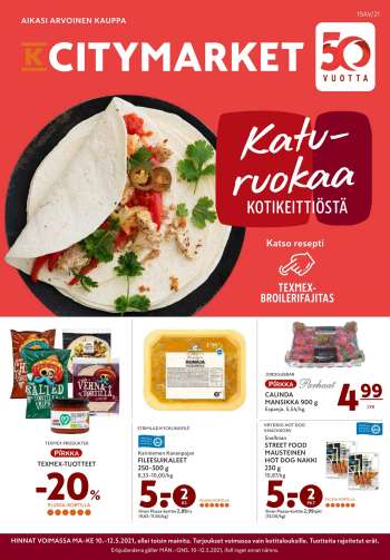 K-citymarket tarjoukset  - 10.05.2021 - 12.05.2021.