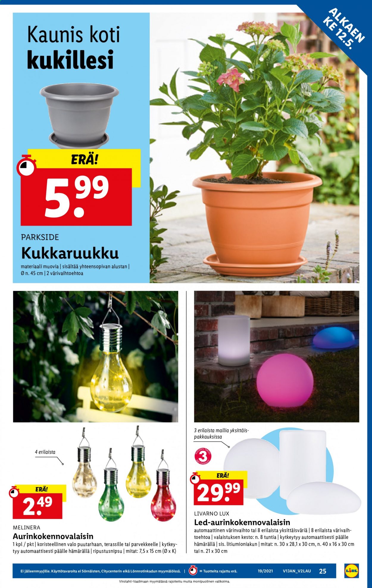 Lidl tarjoukset - 12.05.2021 - 19.05.2021. Sivu 25