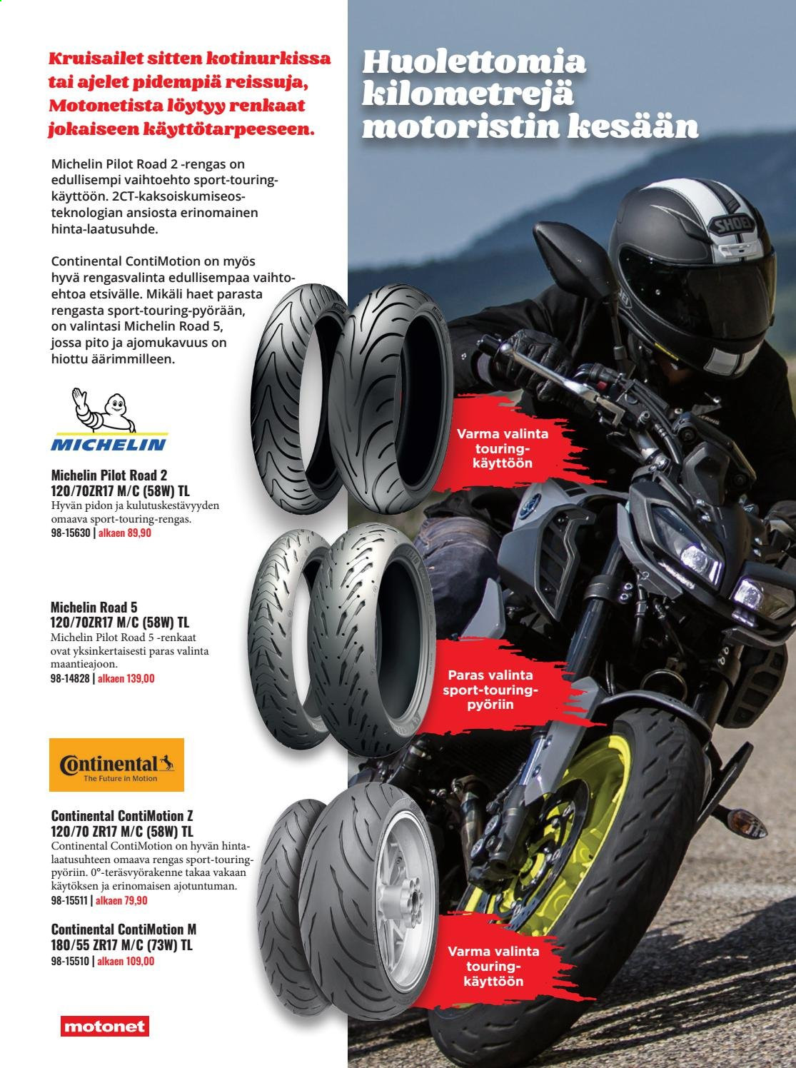 thumbnail - Motonet tarjoukset  - Tarjoustuotteet - Michelin. Sivu 8.